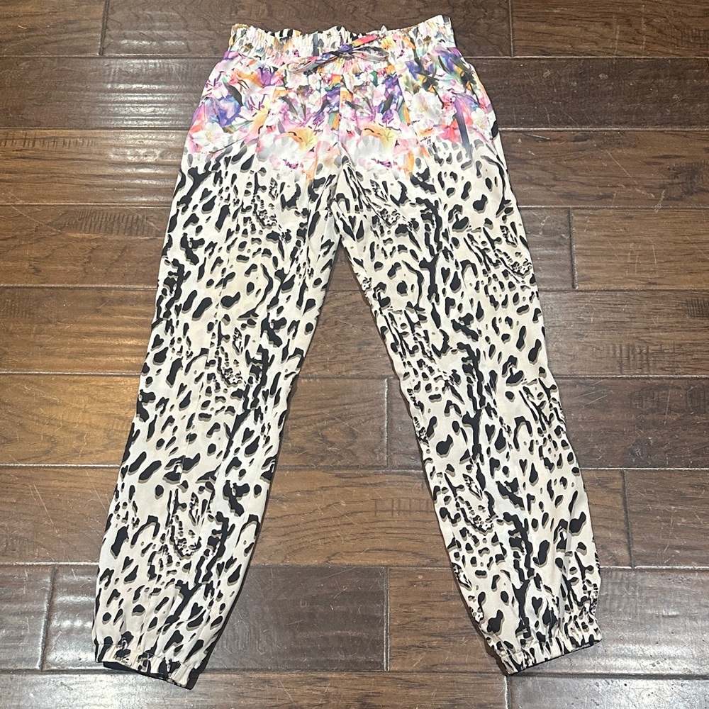 Bebe Multicolor Leopard‎ Print Kids Bottoms